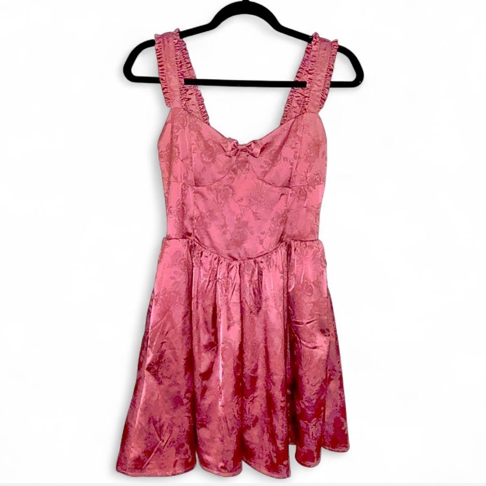 Francesca's Pink Floral Mini Dress